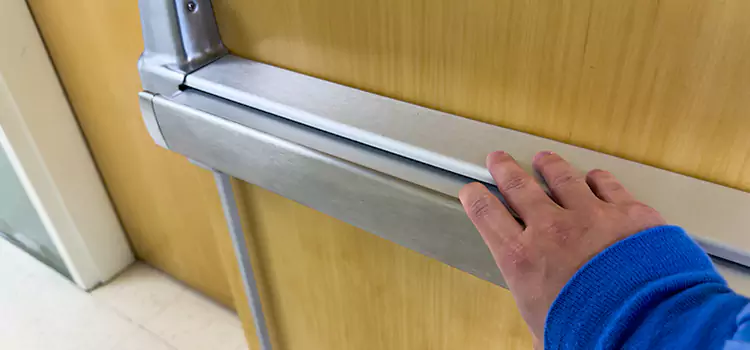 Installing a Push Bar on a Door Point Pleasant